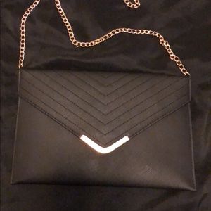 Black and Gold Crossbody bag